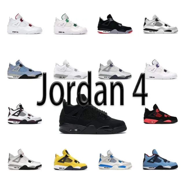 Air Jordan 4 Black high-top sneakers