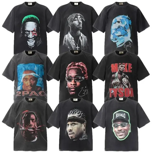 Unisex Graphic Print Black casual T-shirt